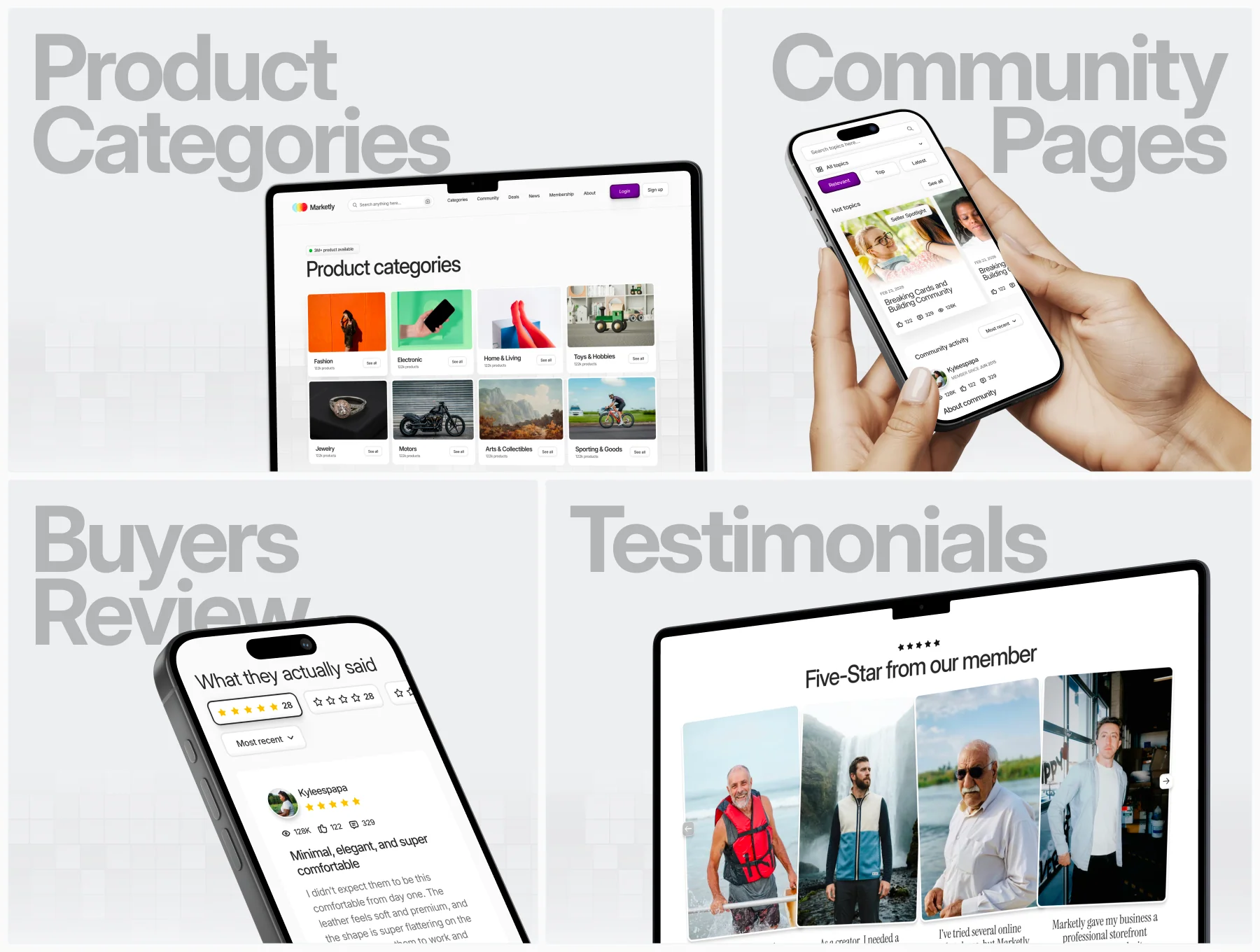 Website Marketplace UI Kit Figma - Marketly 4
