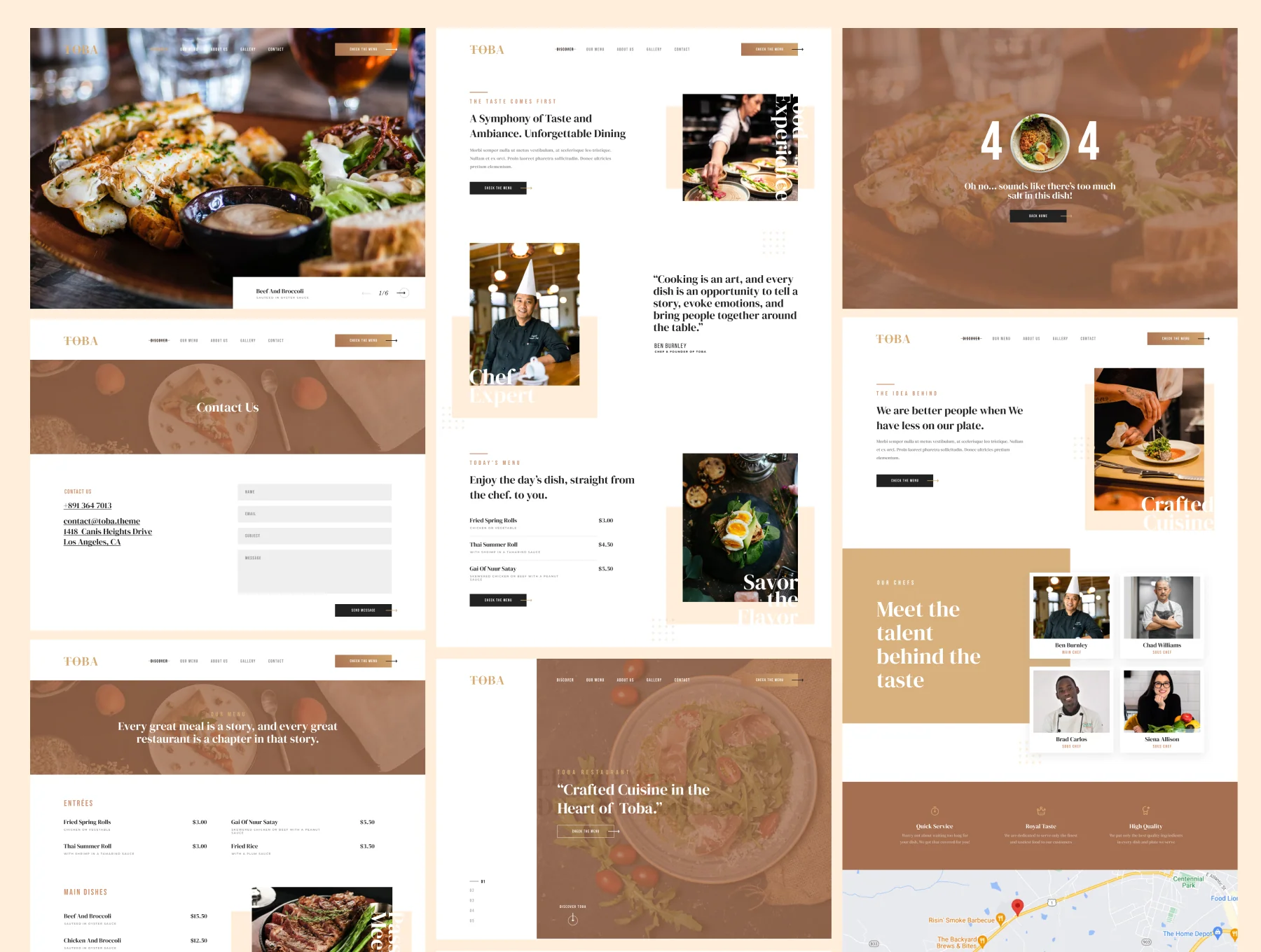 Website Restaurant Responsive Design 2