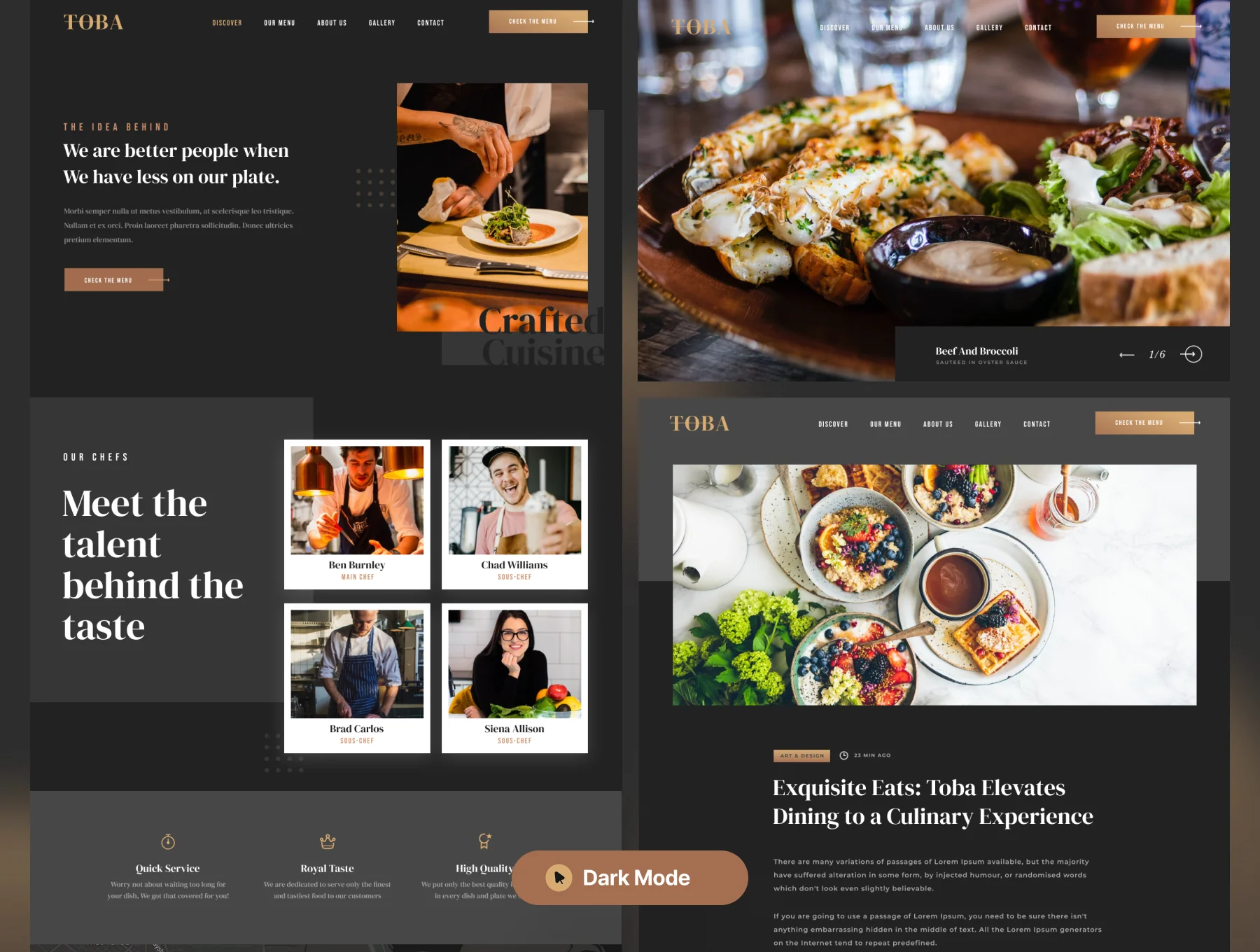 Website Restaurant Responsive Design 4