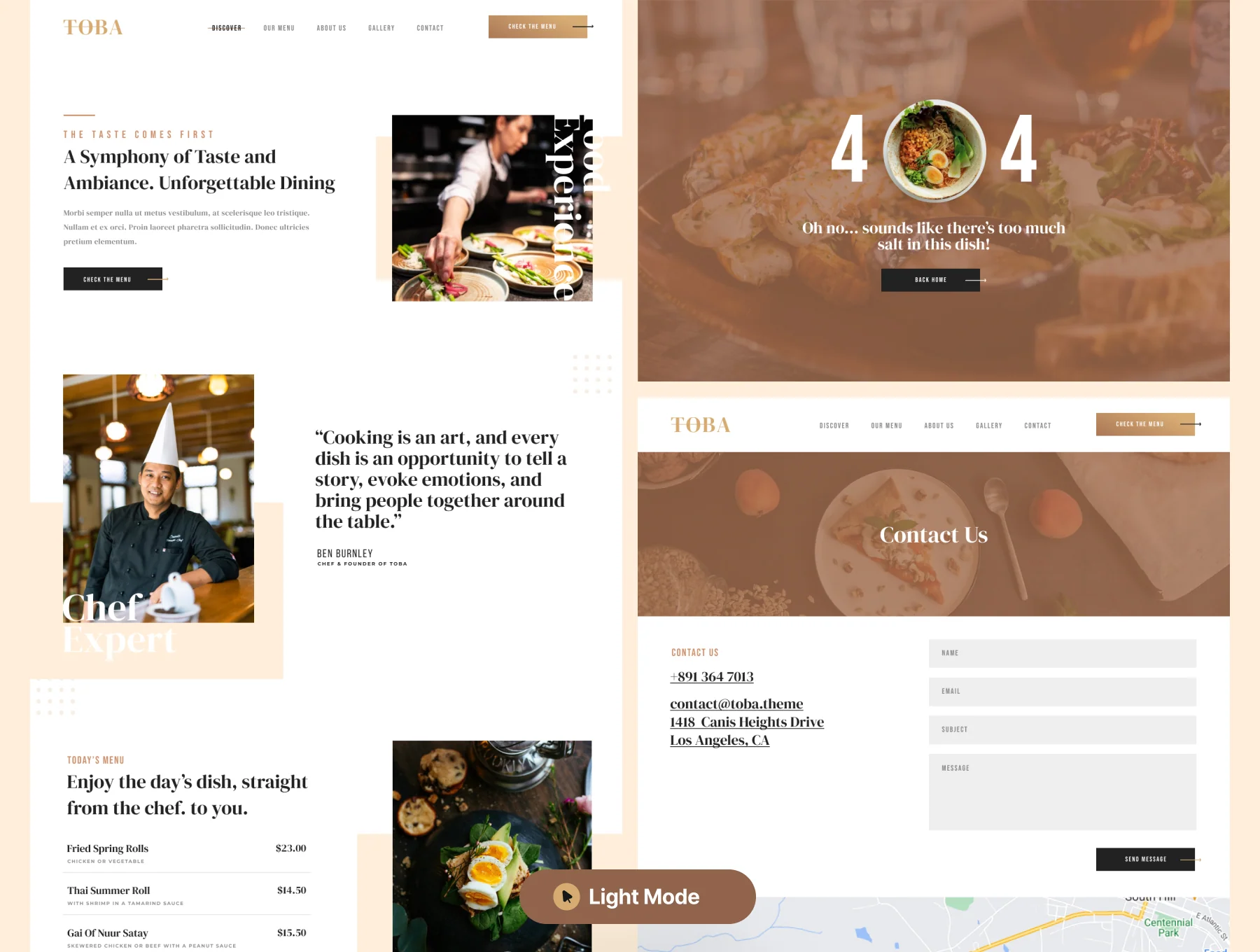 Website Restaurant Responsive Design 6