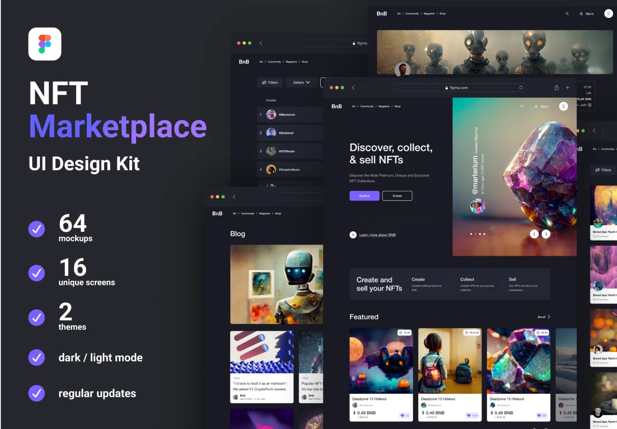 Website UI KIT (NFT Marketplace)