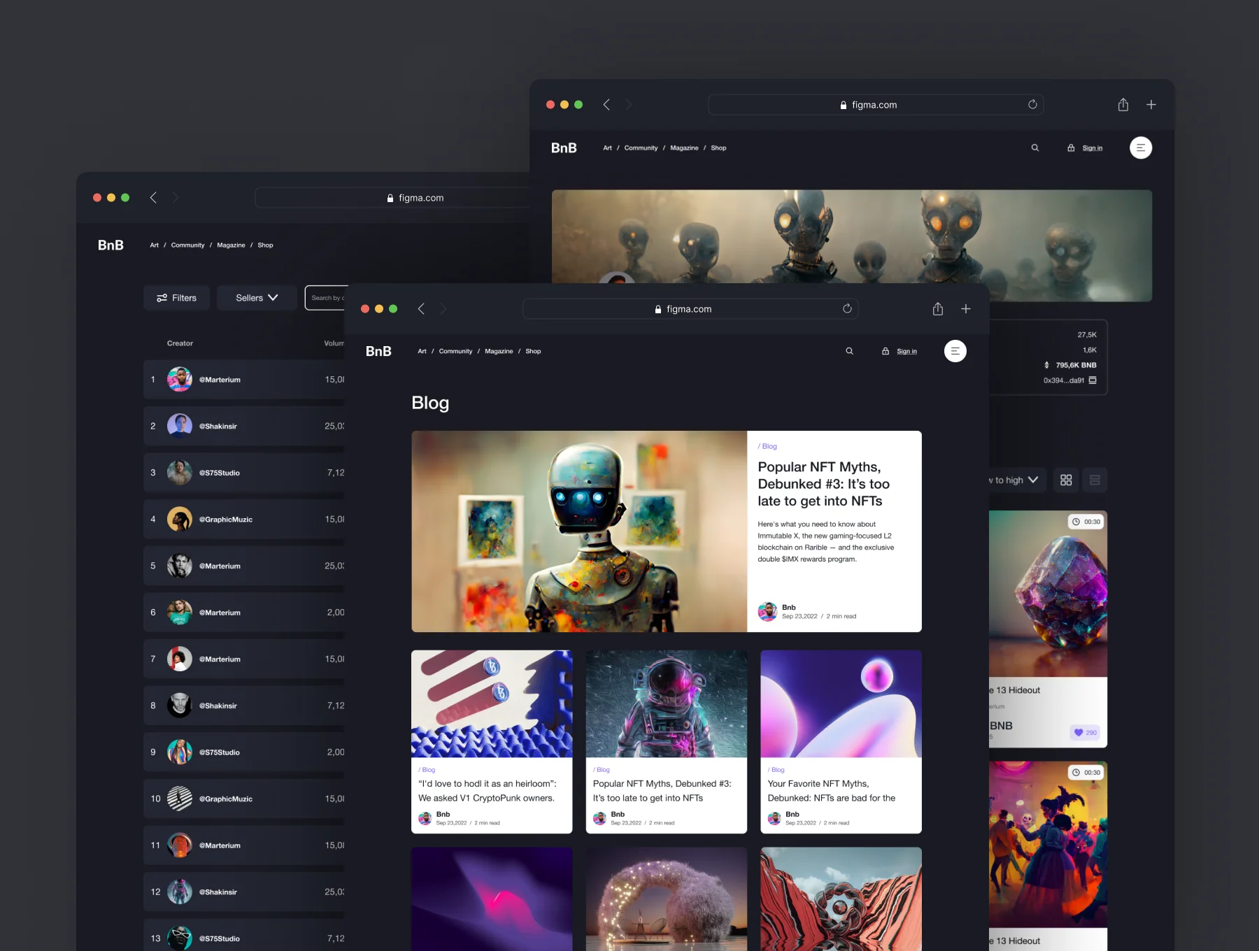 Website UI KIT (NFT Marketplace) 2
