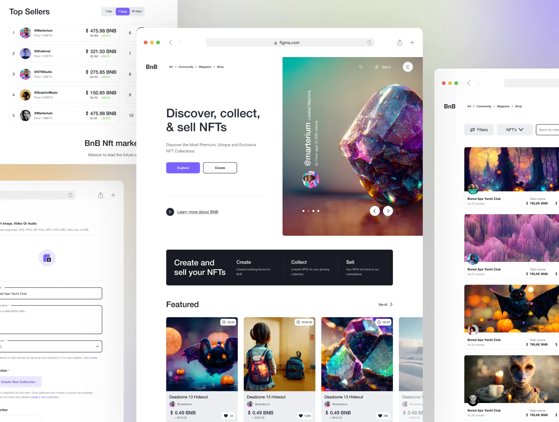 Website UI KIT (NFT Marketplace) 3