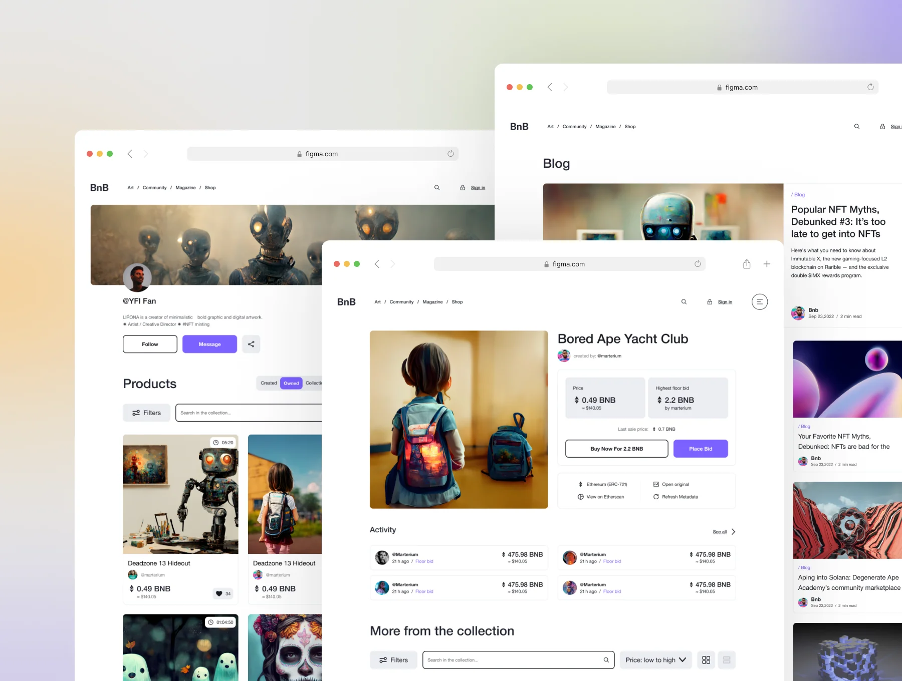 Website UI KIT (NFT Marketplace) 4
