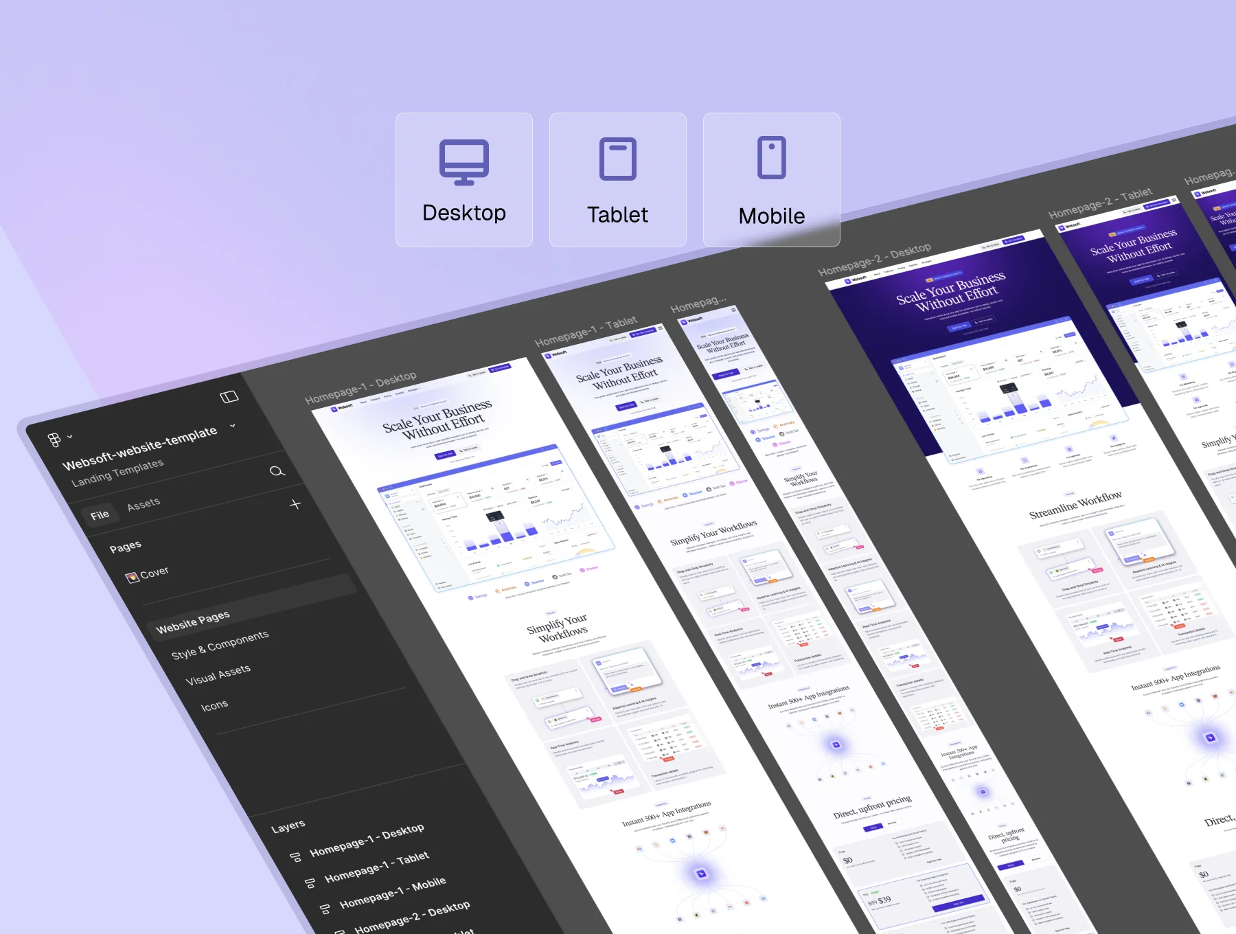 Websoft - SaaS Startup Template (Framer & Figma) 4