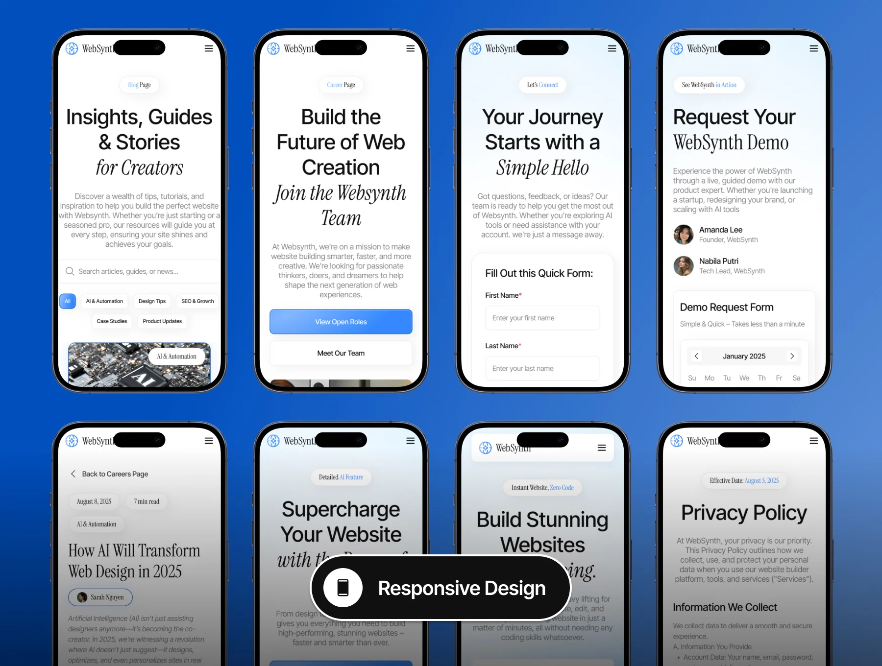 WebSynth - Web Builder AI Website UI Kit 4