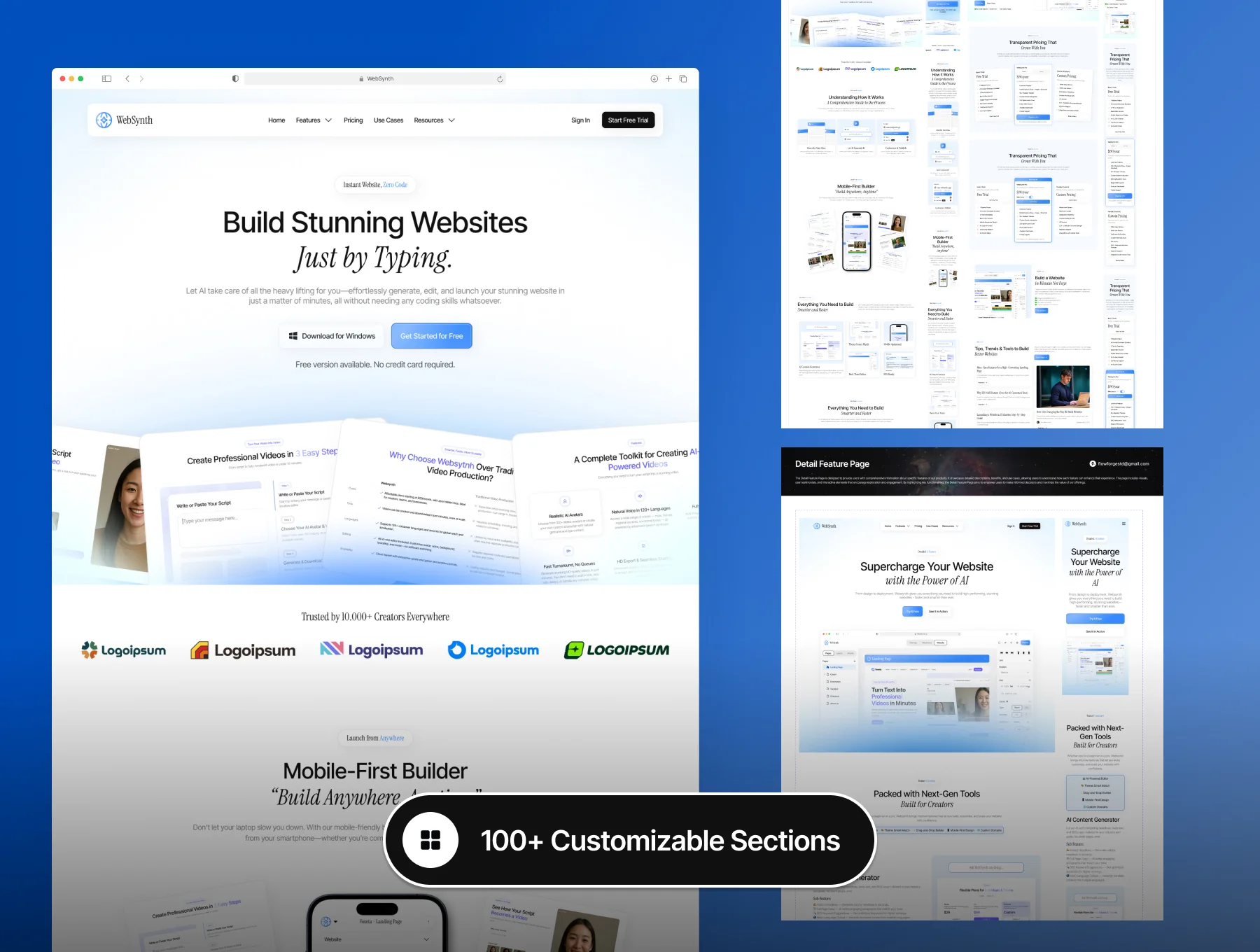 WebSynth - Web Builder AI Website UI Kit 5