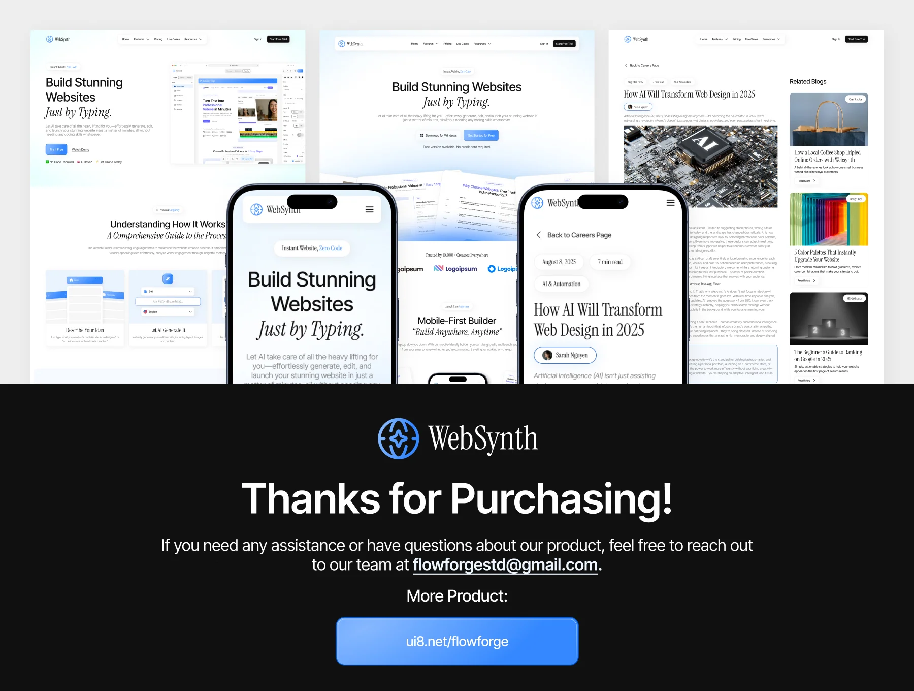 WebSynth - Web Builder AI Website UI Kit 8