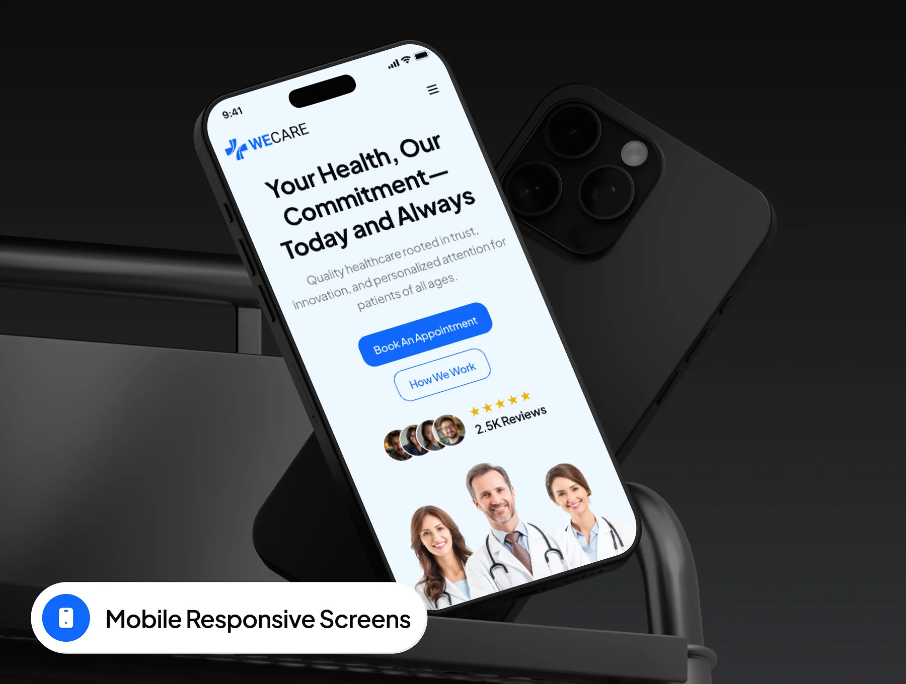 WeCare - Healthcare Website Framer Template 7