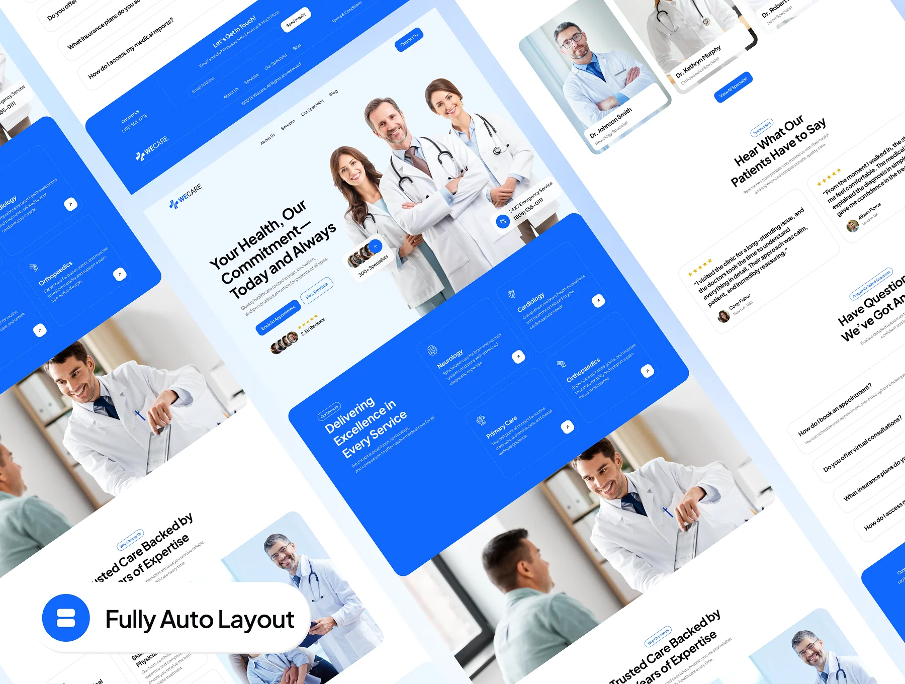 WeCare - Healthcare Website UI Kit 6