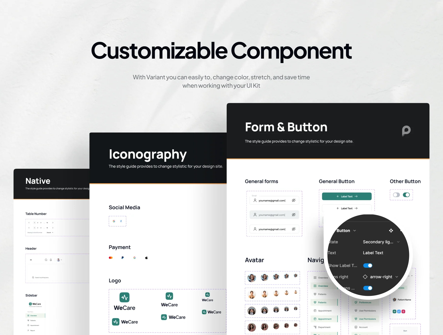 WeCare - Medical Admin Dashboard UI Kit 4