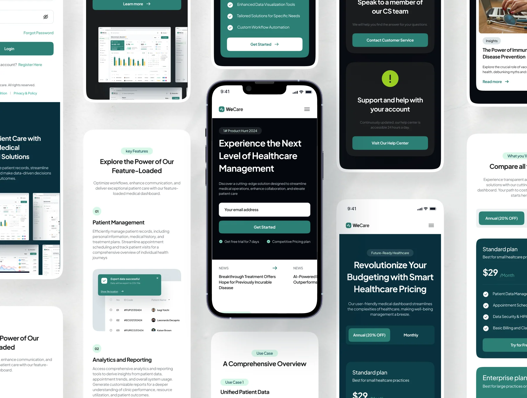 WeCare - Medical SaaS Website UI Kit 6