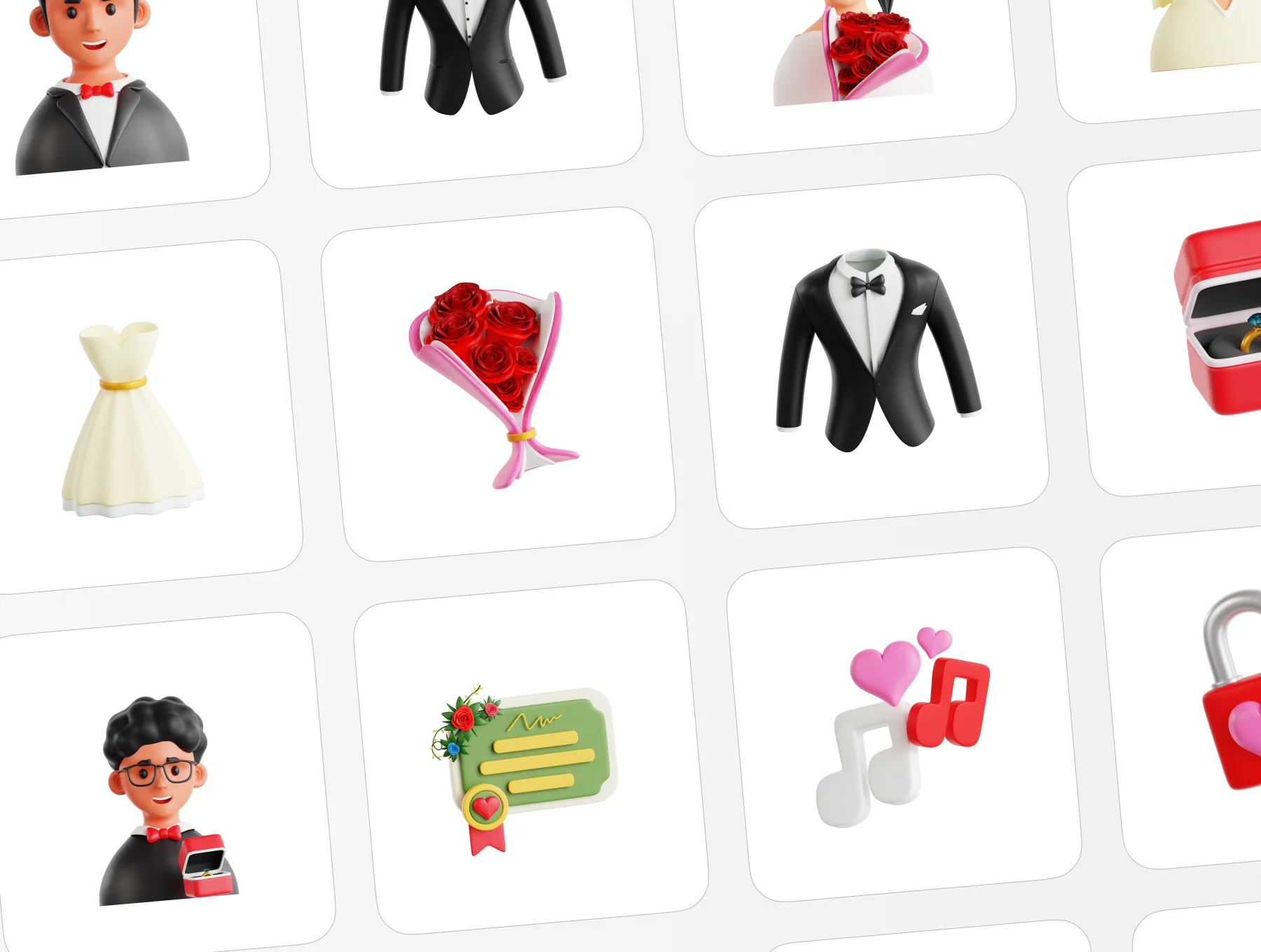 Wedding 3D Illustration 5