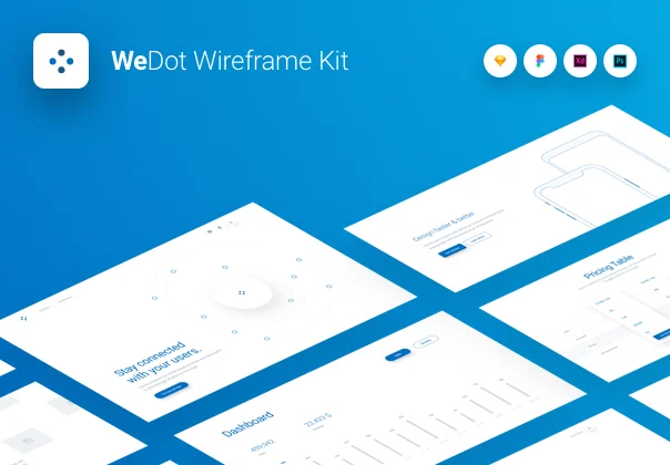 WeDot Wireframe UI Kit
