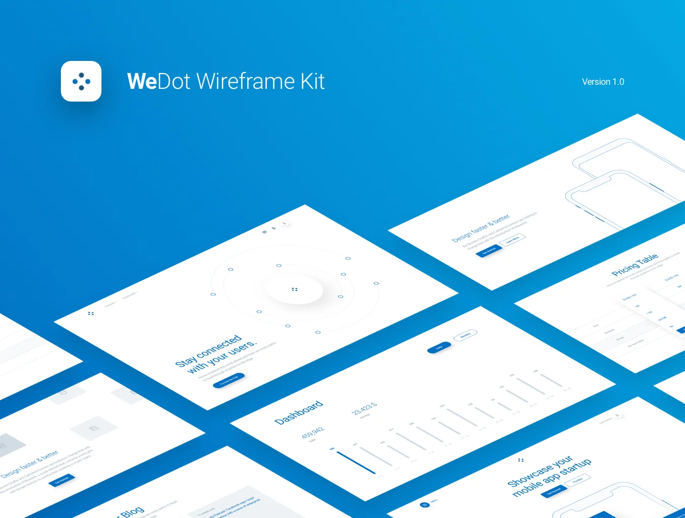 WeDot Wireframe UI Kit