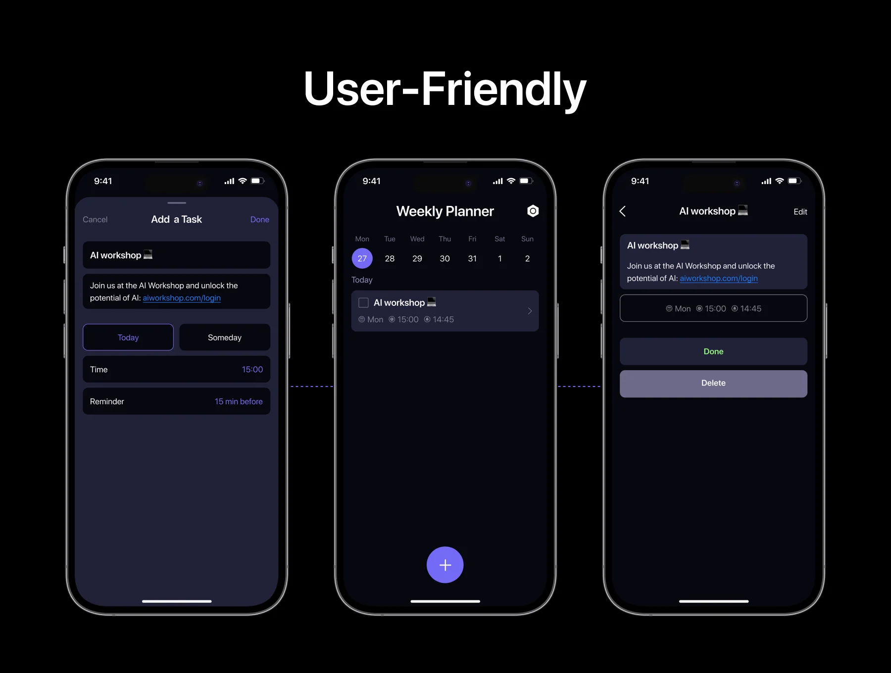 To Do App – Weekly Planner App UI Kit 4