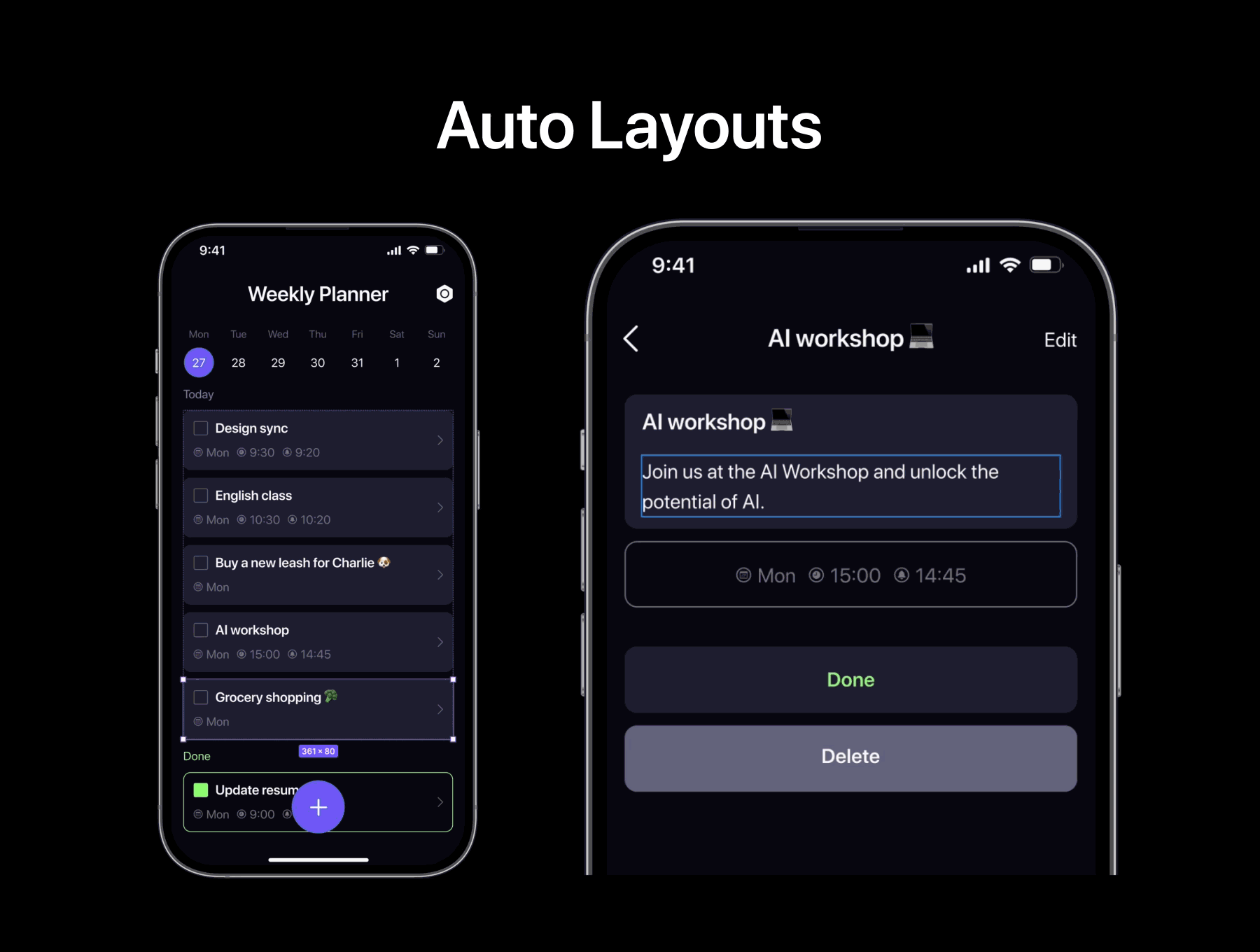 To Do App – Weekly Planner App UI Kit 5