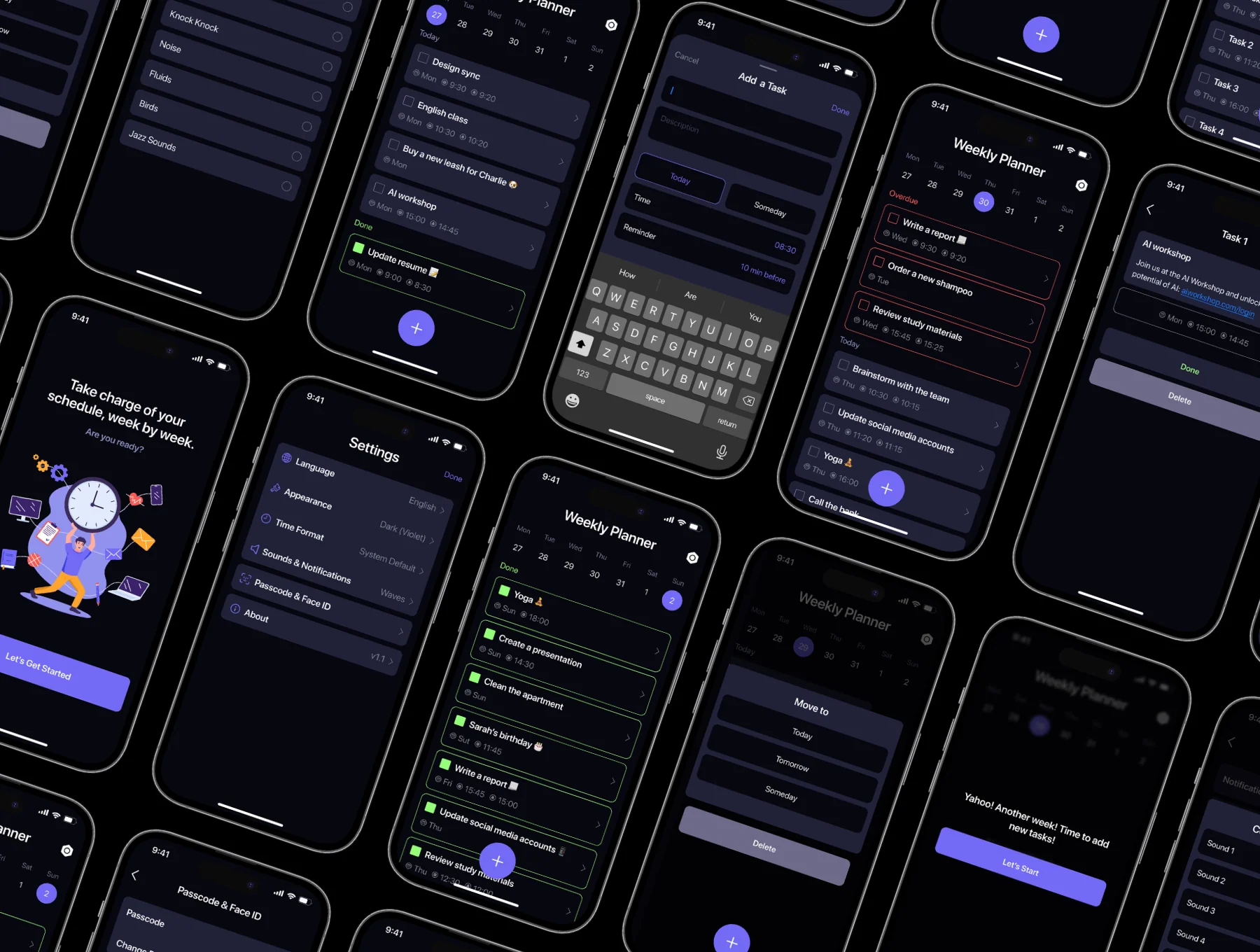 To Do App – Weekly Planner App UI Kit 8