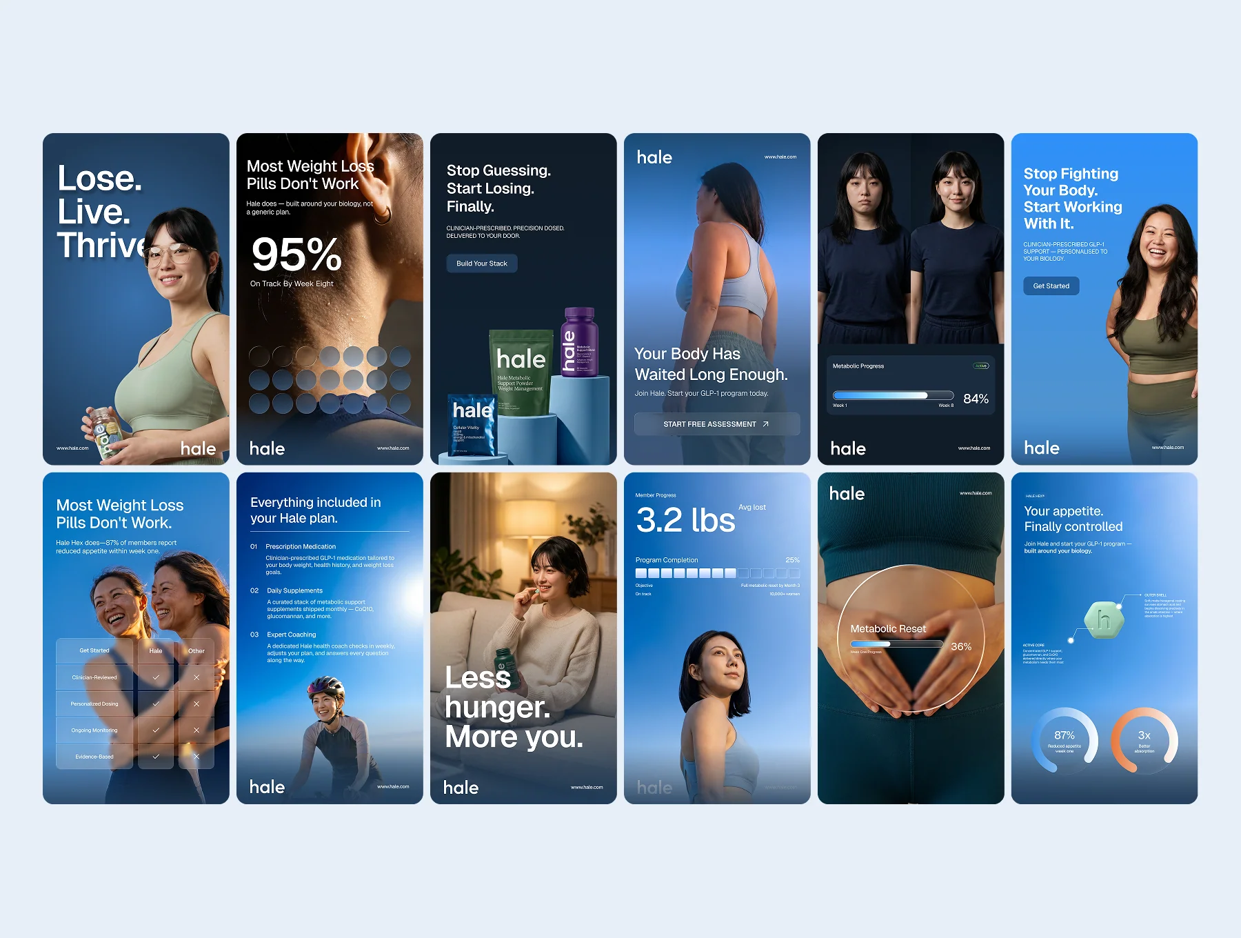 Weight Loss Health Supplement Social Media Posters 4