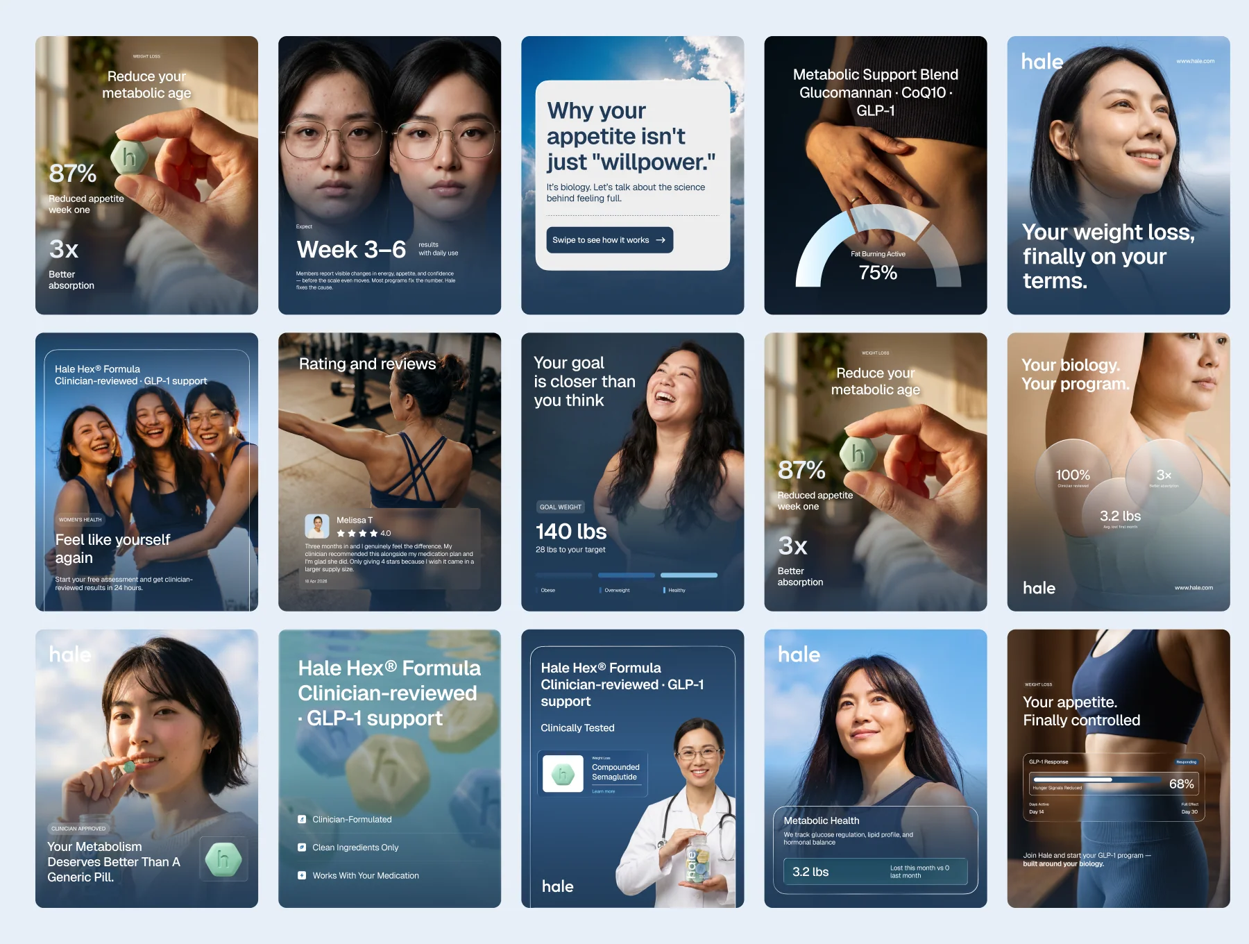 Weight Loss Health Supplement Social Media Posters 5