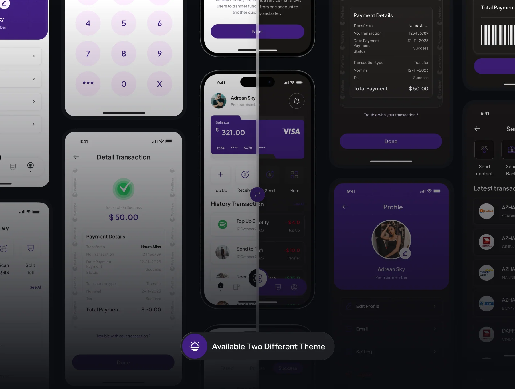 WellFine E-Wallet UI Kit 4