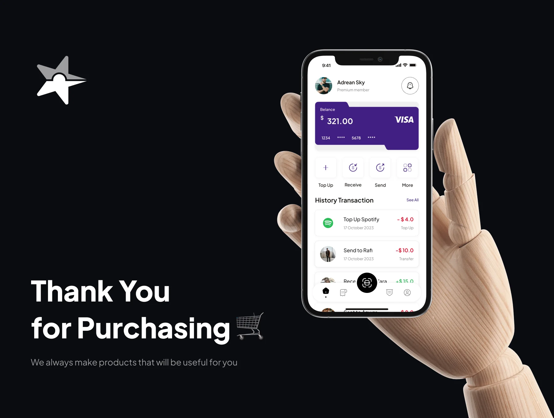 WellFine E-Wallet UI Kit 6