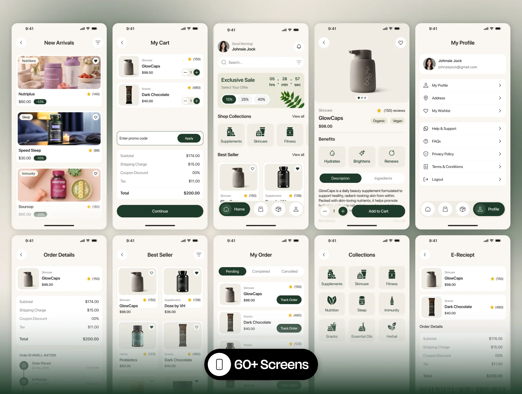 Wellify - Wellness E-commerce App UI Kit 4