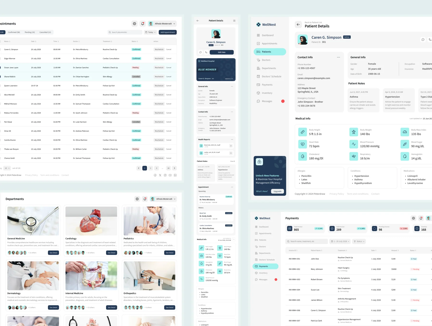 WellNest - Hospital Management Dashboard 3