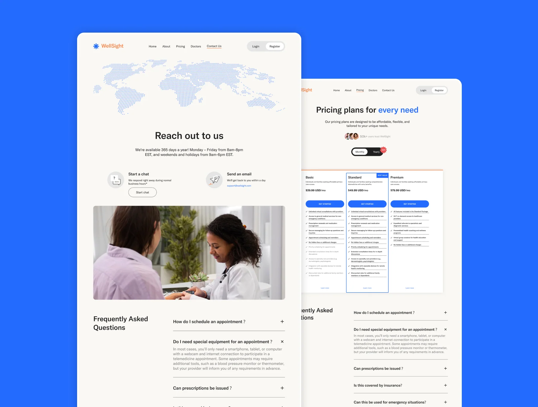 WellSight - Figma Medical Template 3