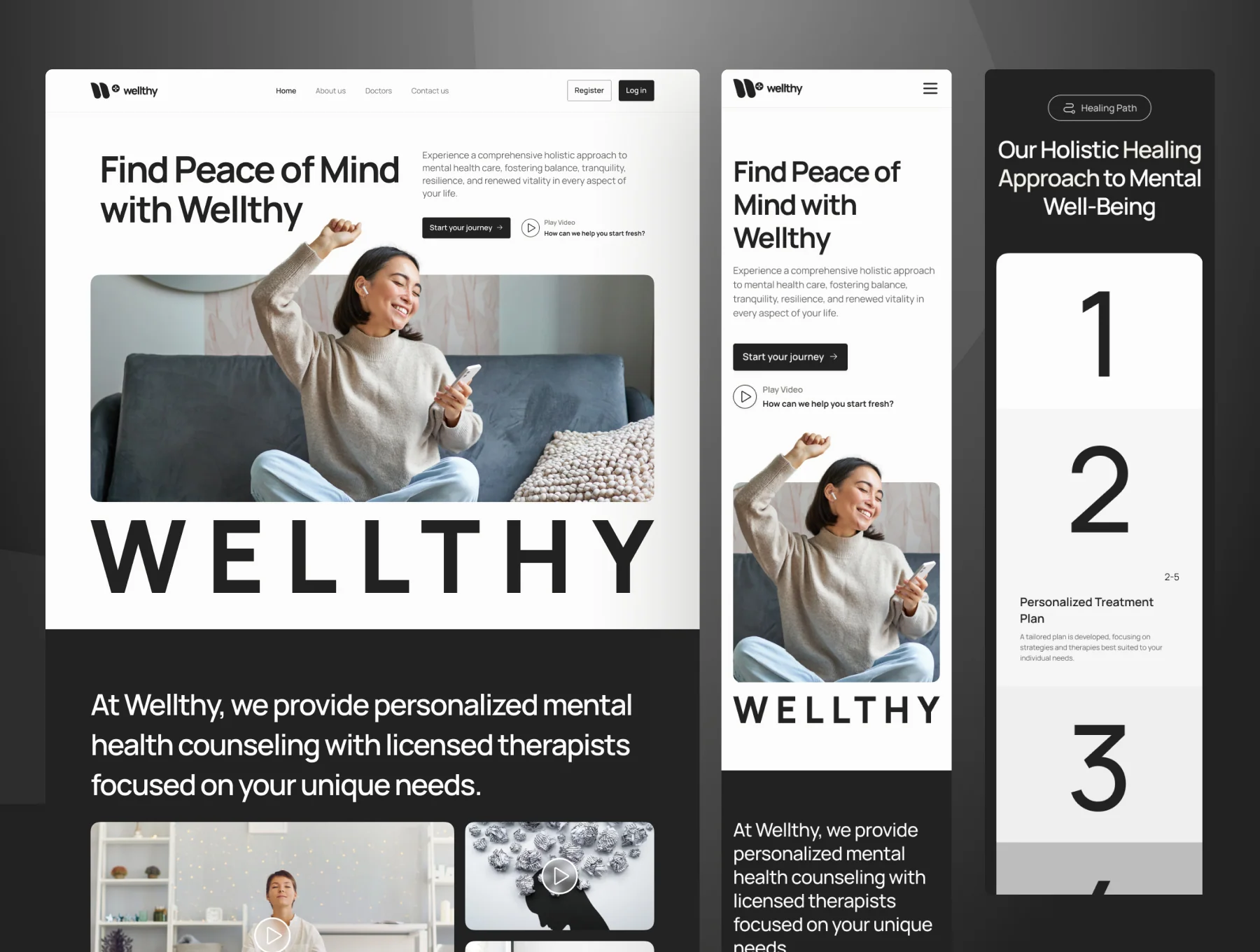 Wellthy - Mental Health Website Figma Template