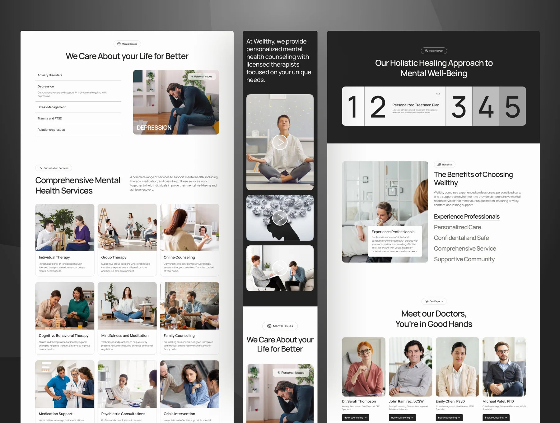 Wellthy - Mental Health Website Figma Template 2