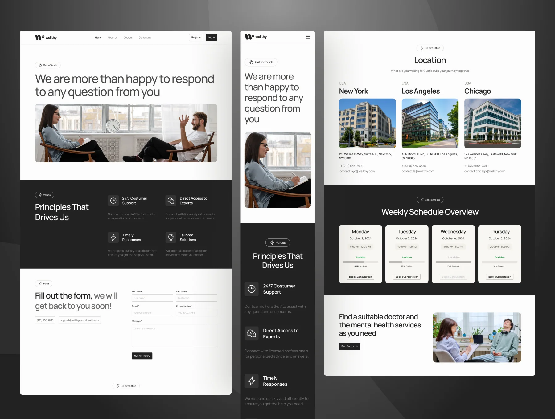Wellthy - Mental Health Website Figma Template 6