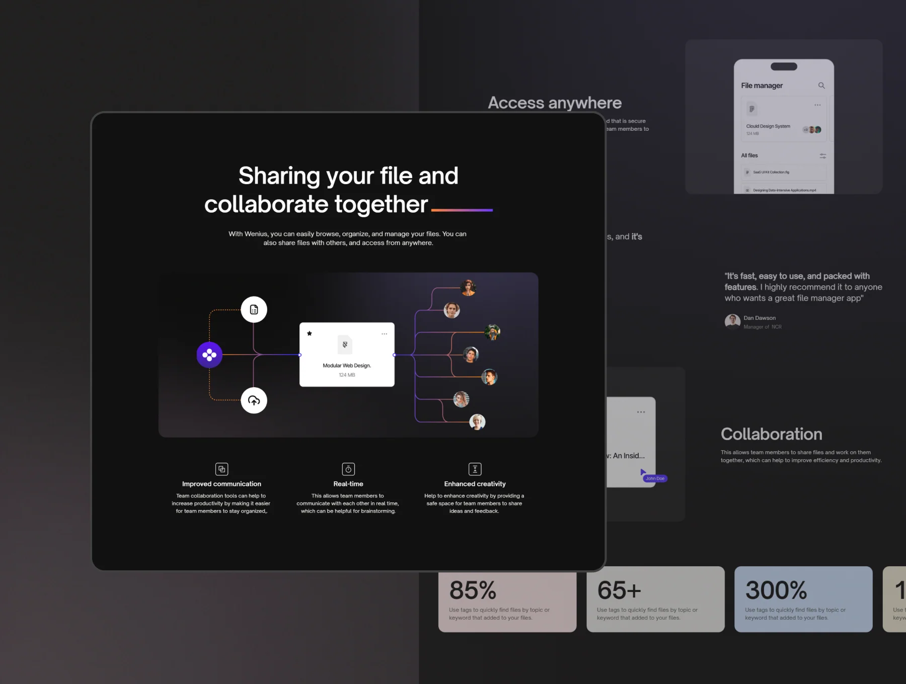 Wenius - Professional Software, Startup, SaaS Website 3