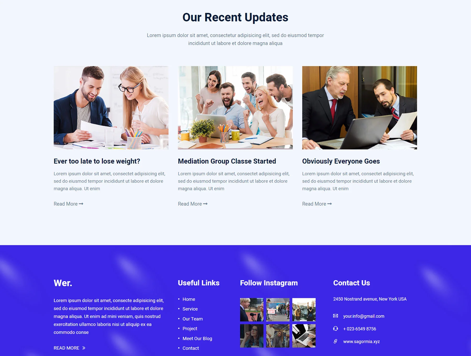 Wer corporate html template 6
