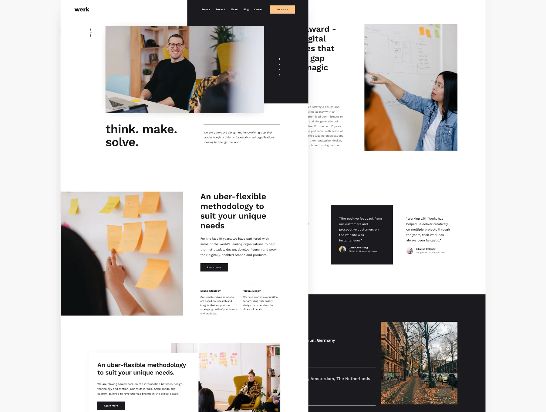 Werk UI Kit - 110 modern website layouts 9