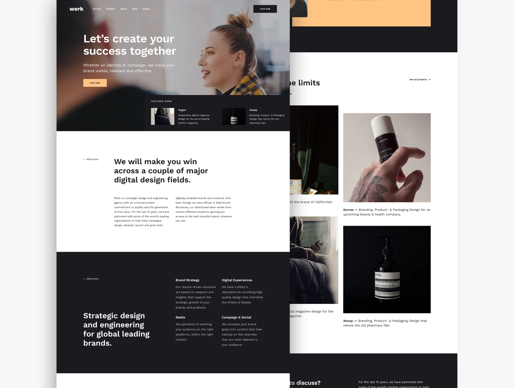 Werk UI Kit - 110 modern website layouts 10