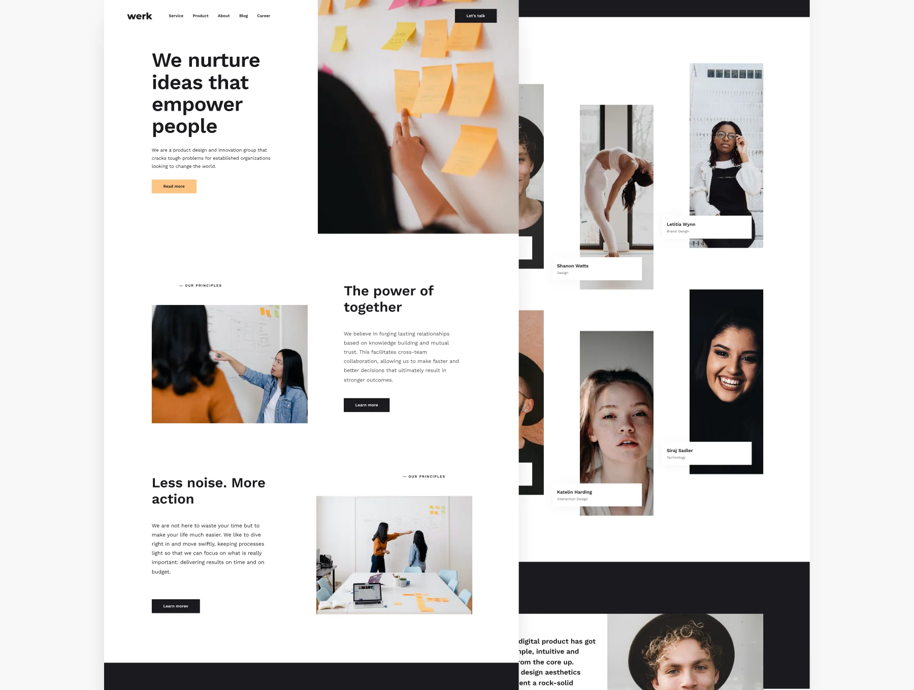 Werk UI Kit - 110 modern website layouts 8