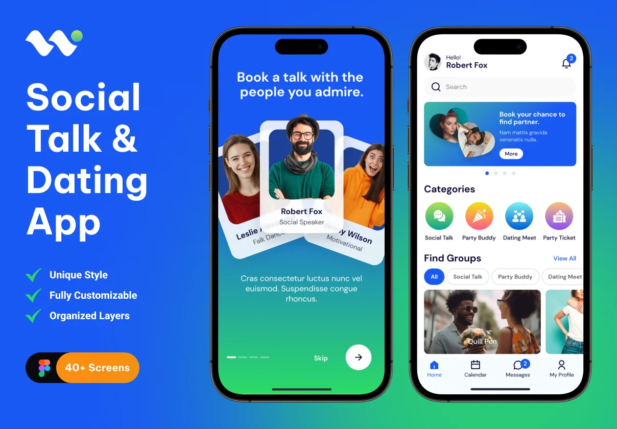 Wetalk App UI Kit