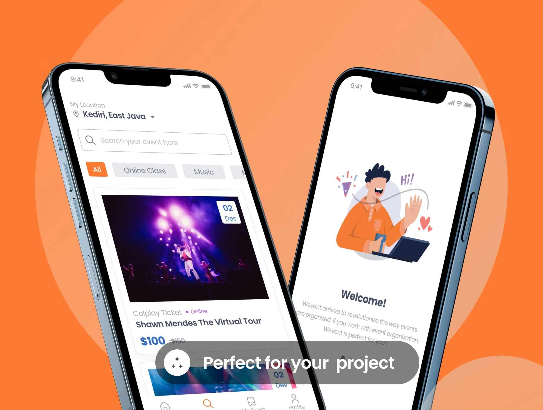 Wevent - Event Booking App UI Kit 8