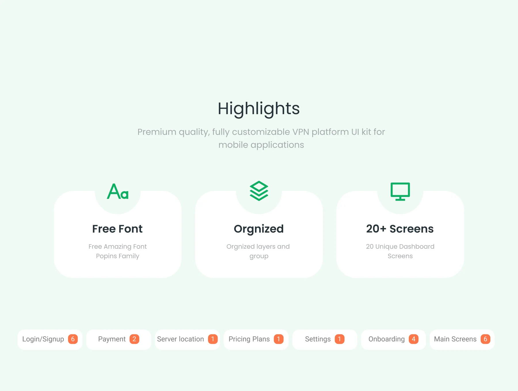 Whale VPN - VPN Mobile App UI KIT + Dark Mode 5