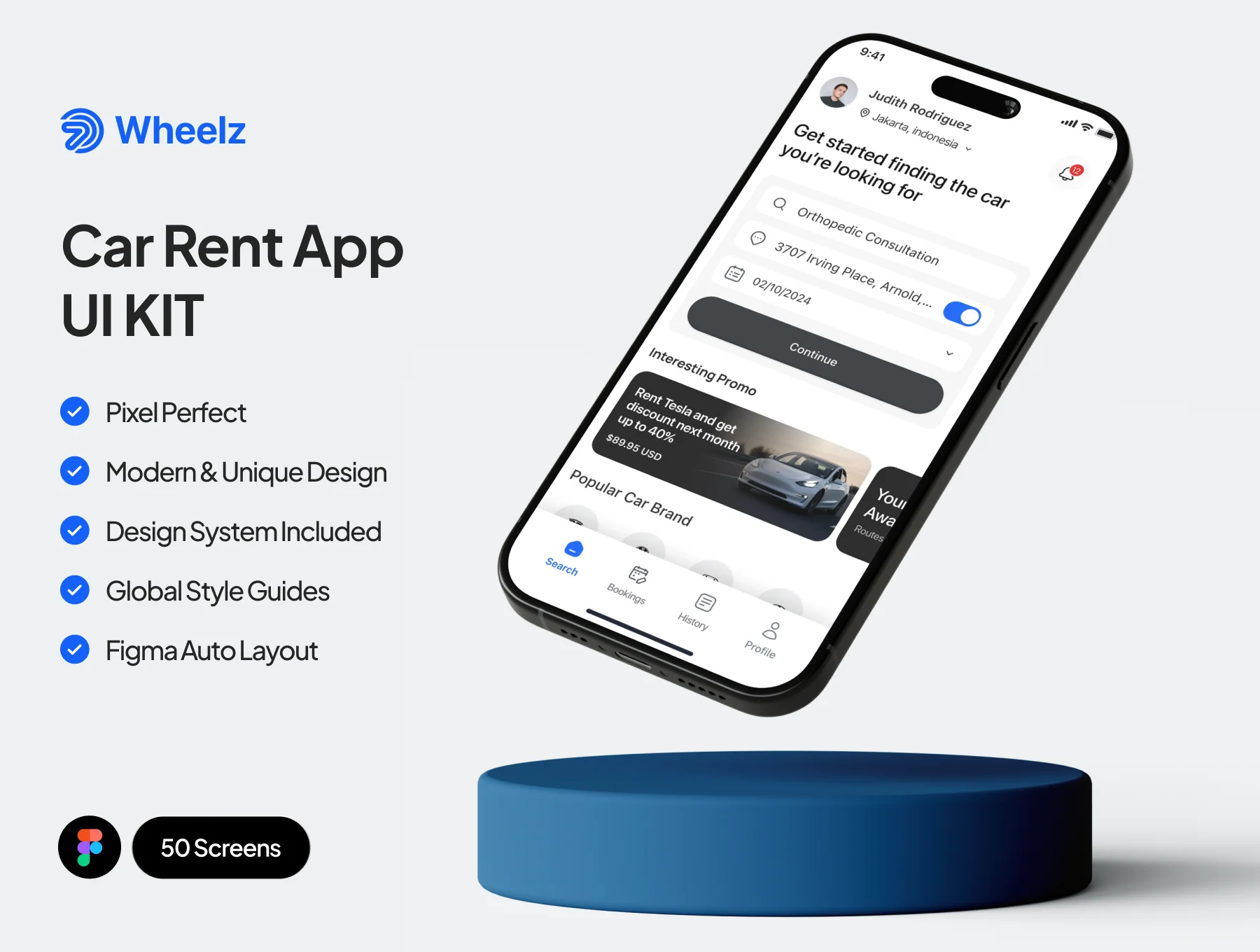 Wheels - Rent car app
