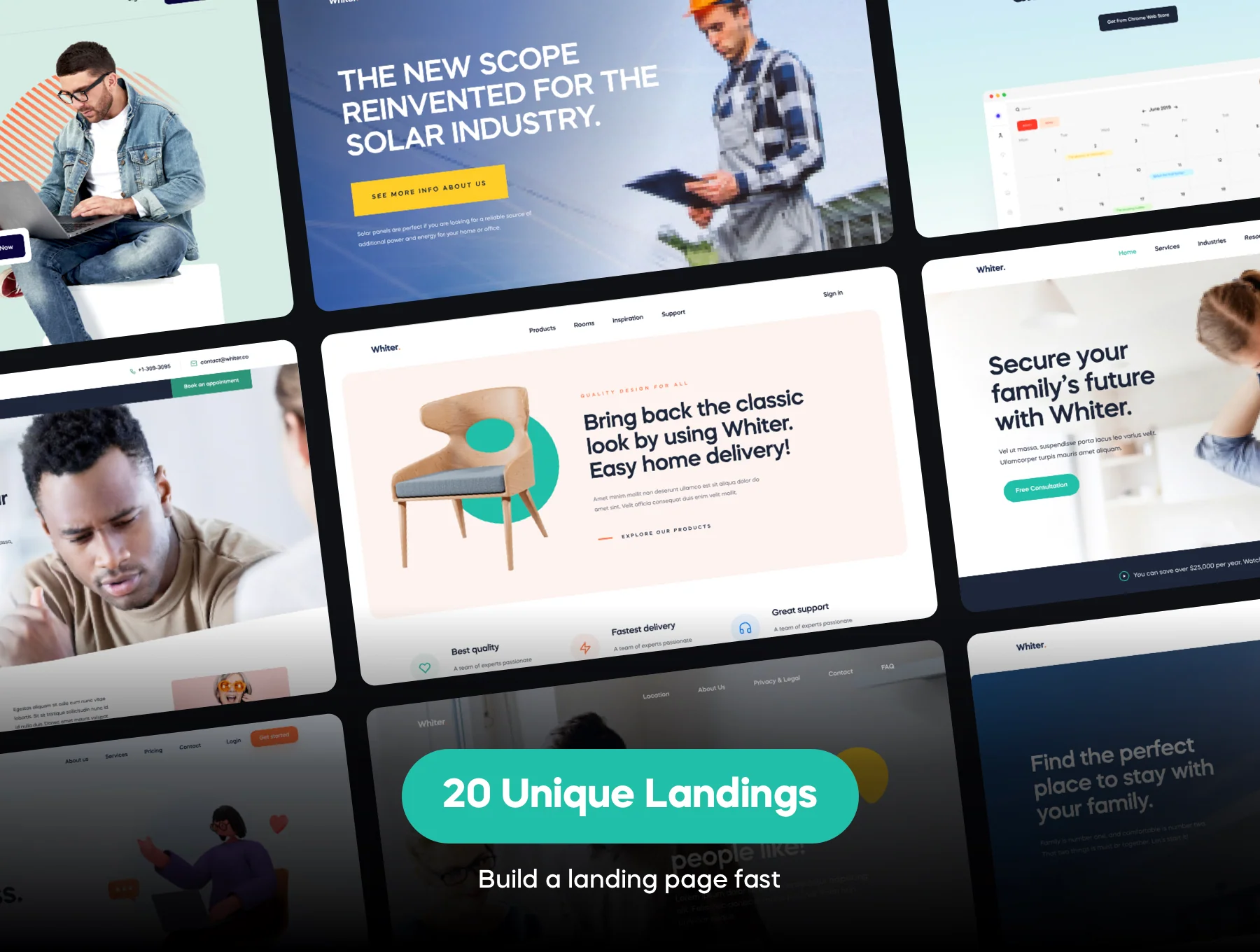 Whiter - Landing Page HTML Templates 2