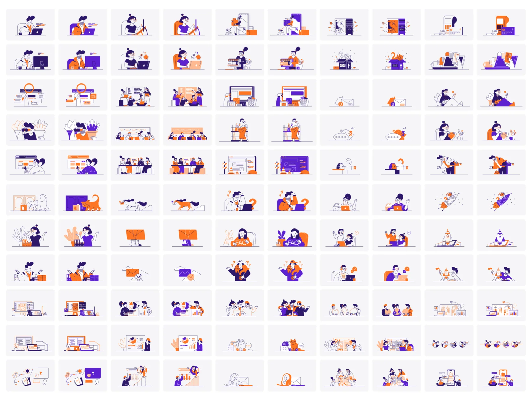 Whoooa! 156 illustrations for your projects 7