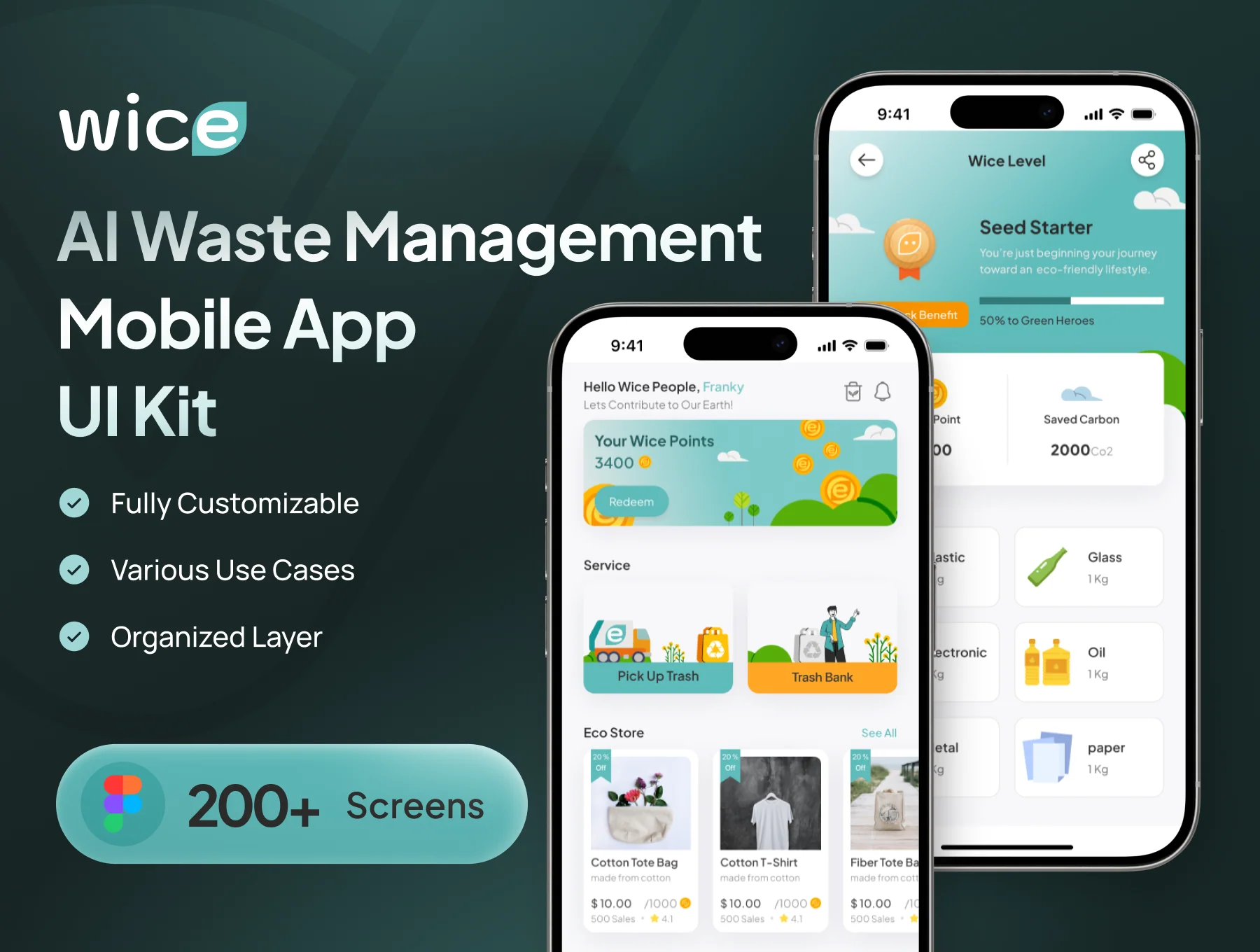Wice - AI Waste Management Mobile App UI Kit