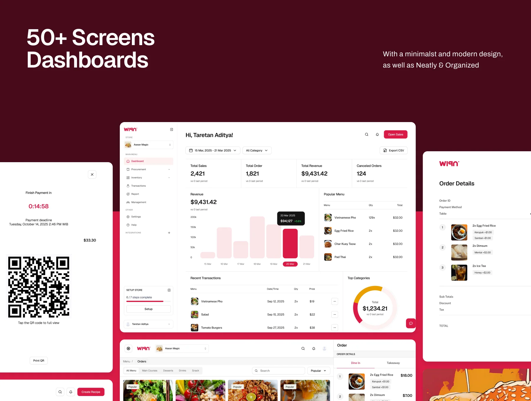 Wiga – Resto POS (Point of Sales) UI Kit 5