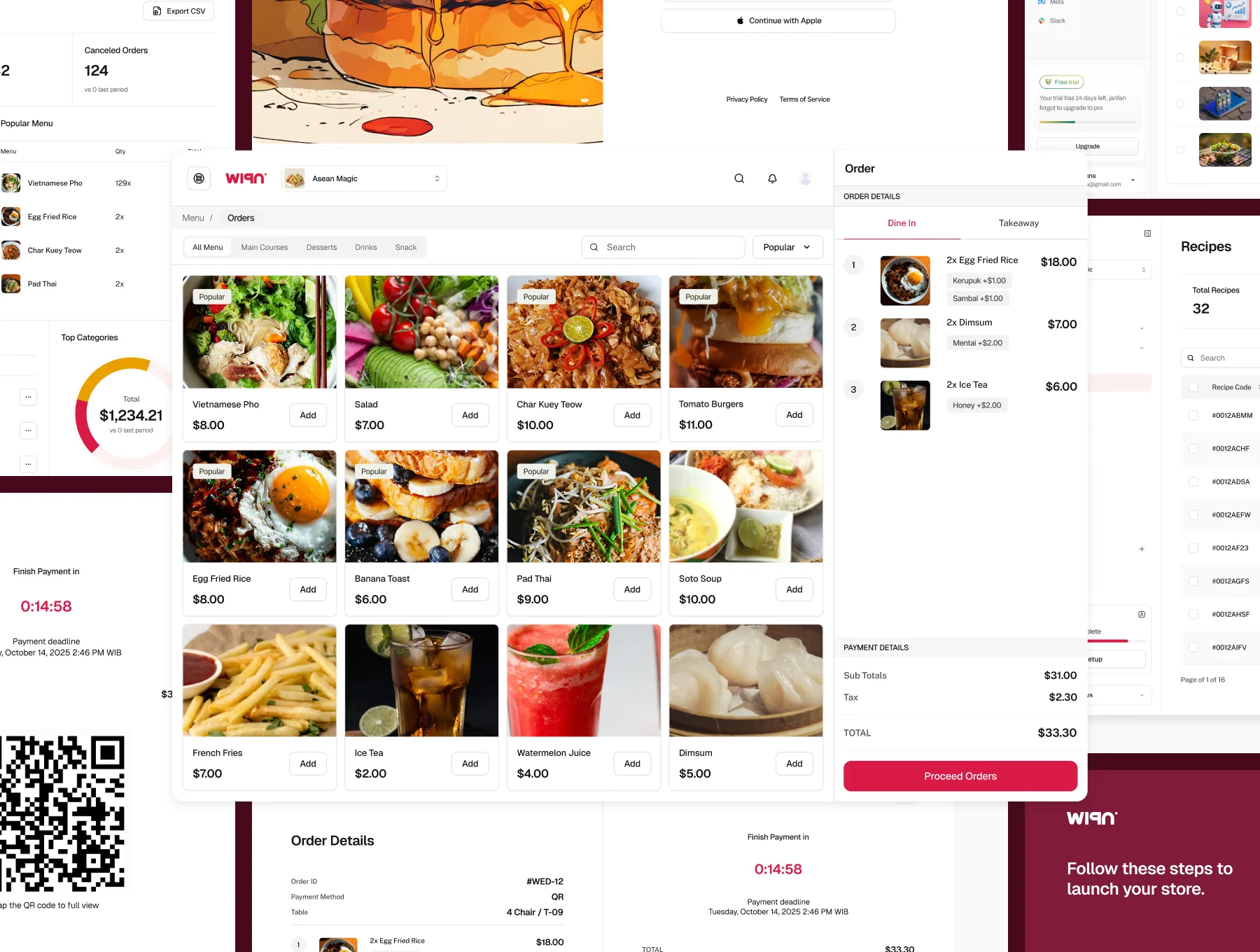 Wiga – Resto POS (Point of Sales) UI Kit 7