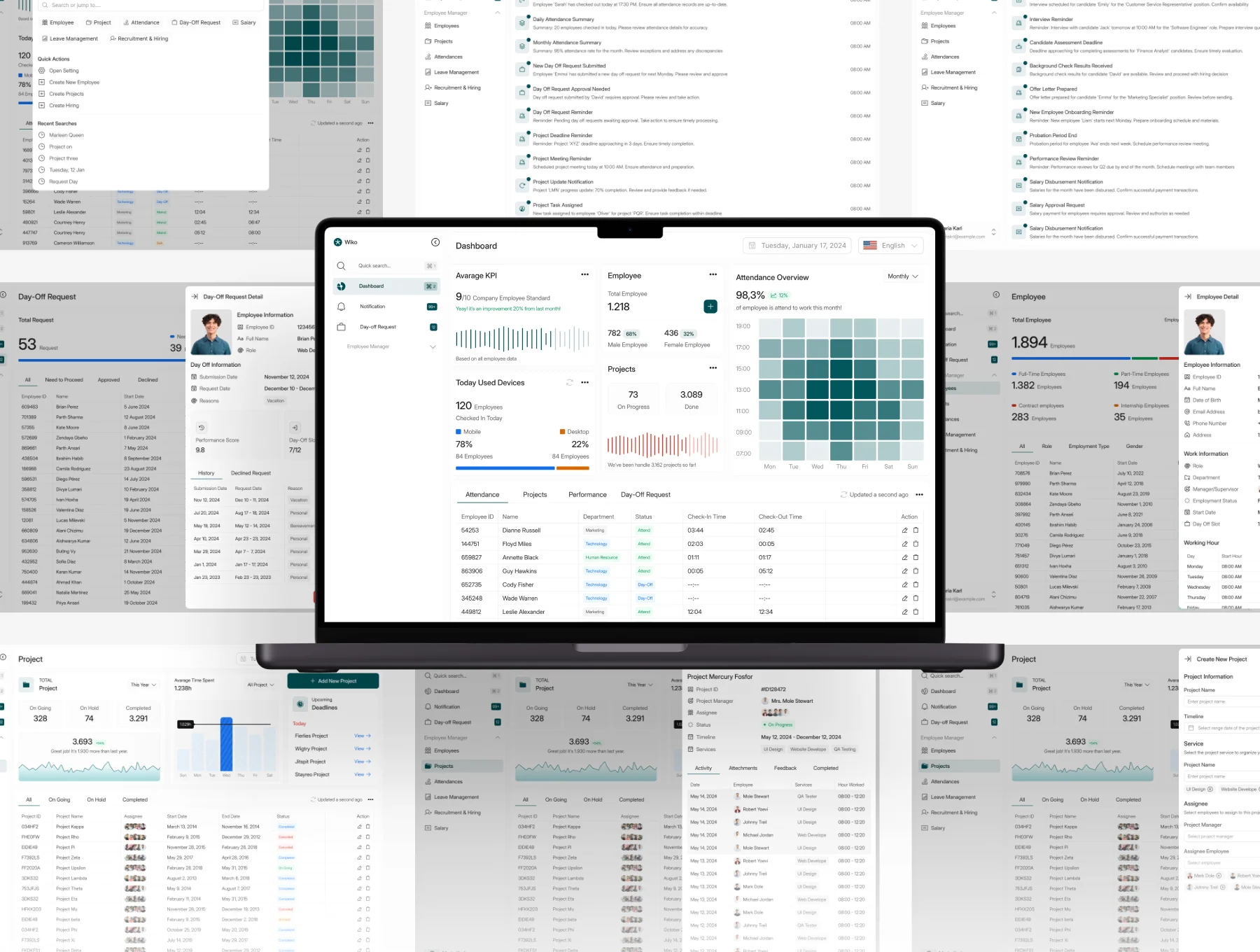Wiko -  HR Dashboard UI KIT 5