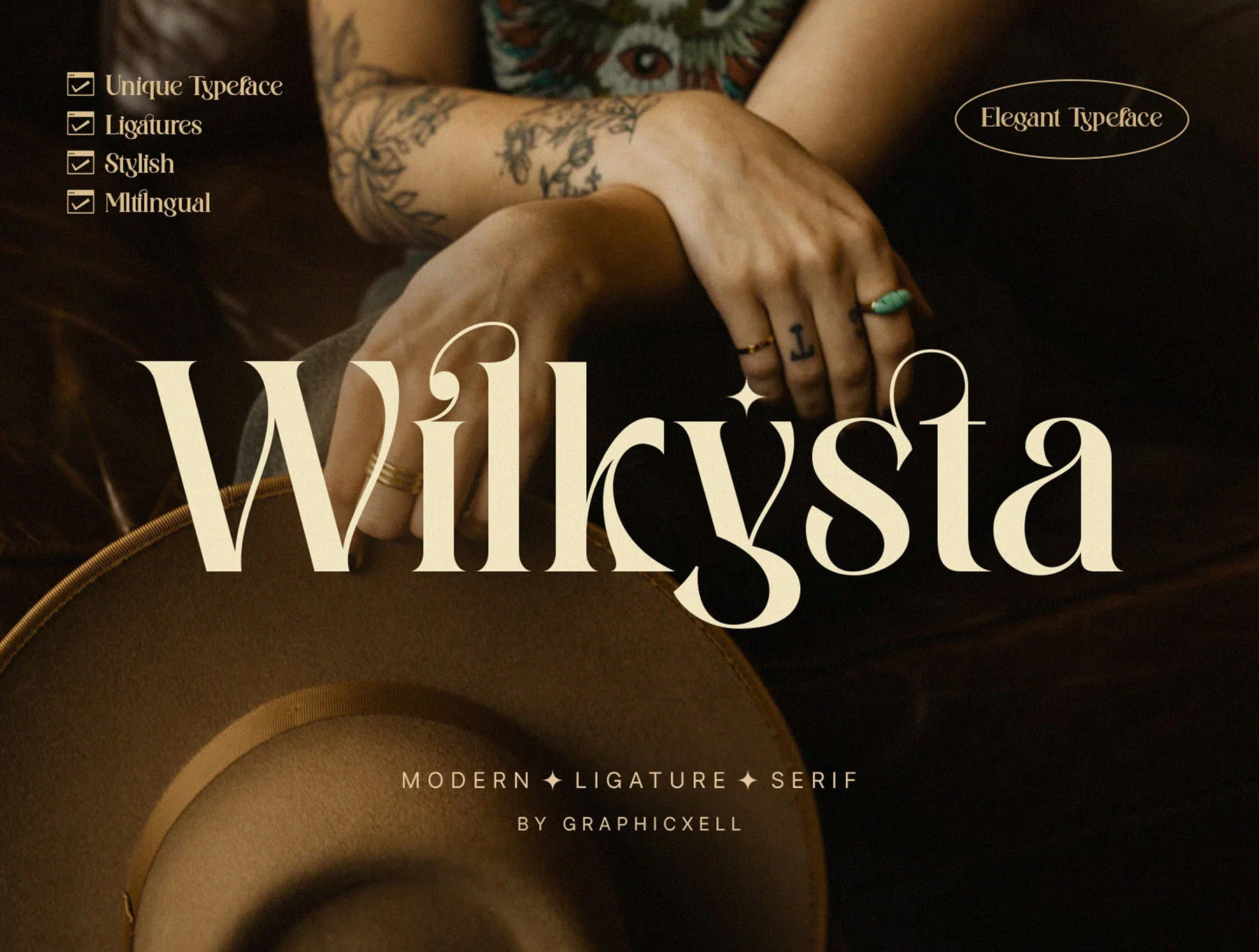 Wilkista - Stylish Ligature Typeface