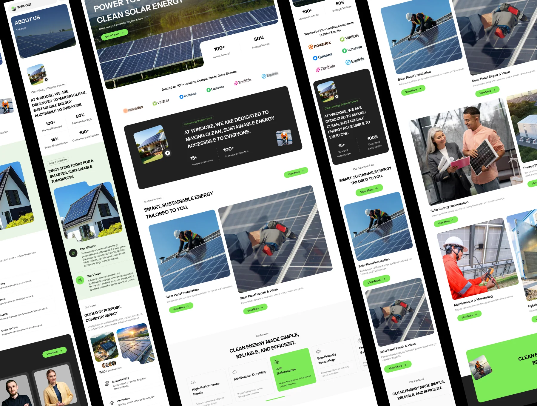 Windore - Solar Energy Website Template UI Kit 3