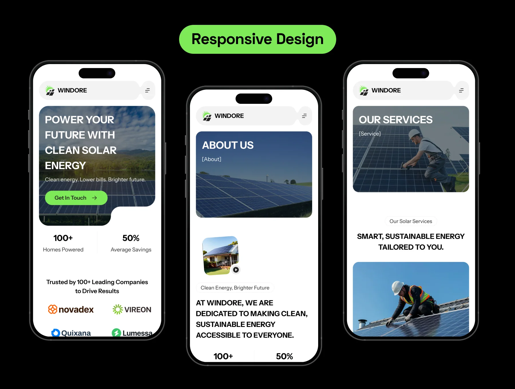 Windore - Solar Energy Website Template UI Kit 8